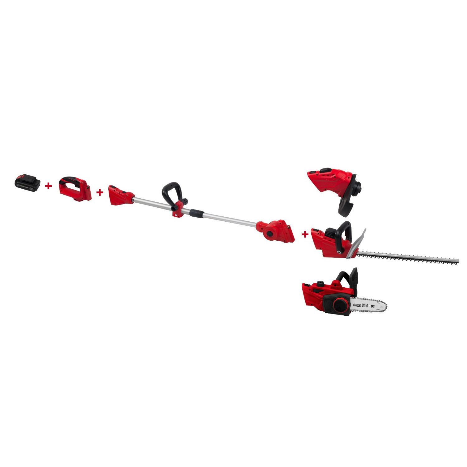 China wholesale 20v Cordless Pole Chain Saw -
 18V Cordless 5 IN 1 Garden tools set – Tiankon