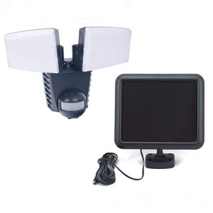 Ang Solar Motion Sensor LED Flood Light nga gatas nga tabon sa humok nga kahayag