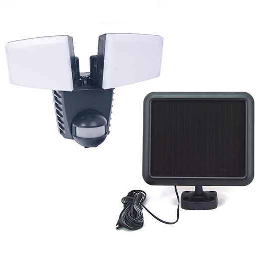 Sensor de movimento solar LED holofote com tampa leitosa luz suave Imagem destacada